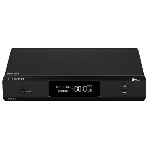 Стационарный усилитель и ЦАП Topping D90SE MQA (черный)