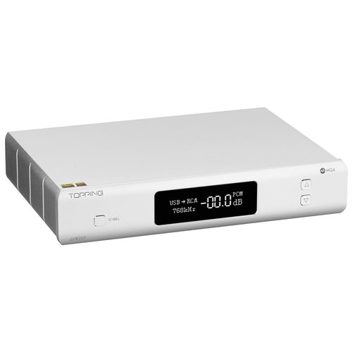Стационарный усилитель и ЦАП Topping D90SE MQA (серебристый)