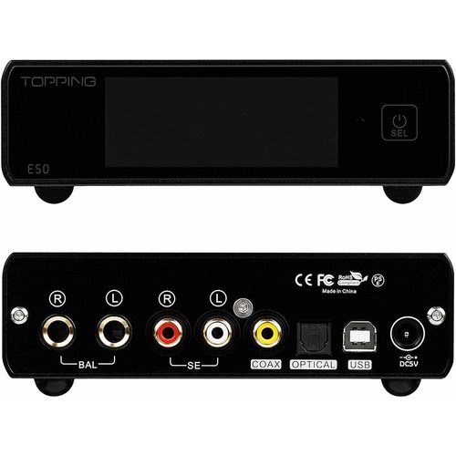Стационарный усилитель и ЦАП Topping E50 (серебристый)