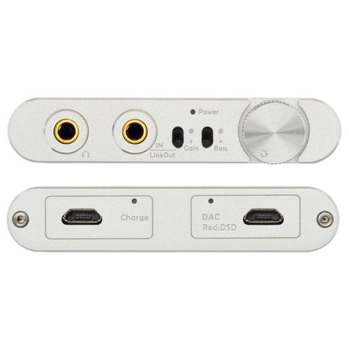 Портативный усилитель и ЦАП Topping NX4 DSD (серебристый)