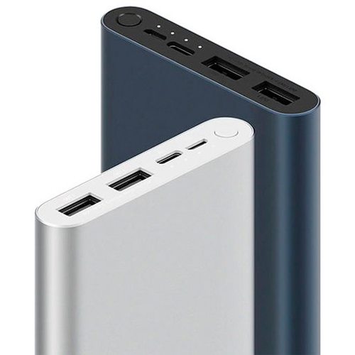Портативное зарядное устройство (Powerbank) Xiaomi Mi Power Bank 3 10000 mah (черный)