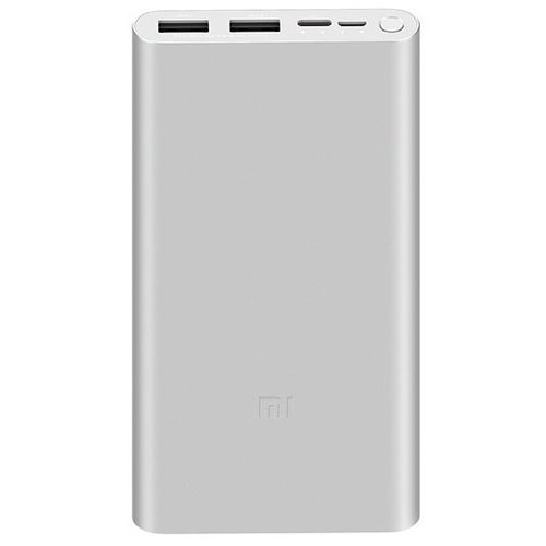 Портативное зарядное устройство (Powerbank) Xiaomi Mi Power Bank 3 10000 mah (серебристый)