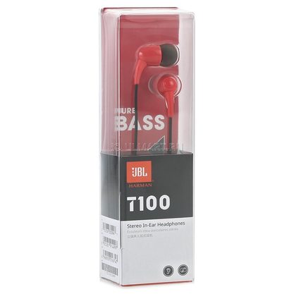 Наушники JBL T100 (красный)