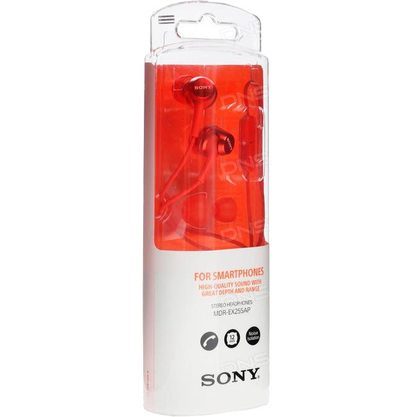 Наушники Sony MDR-EX255AP (красный)