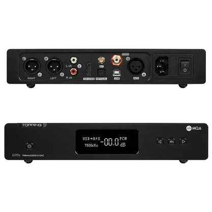 Стационарный усилитель и ЦАП Topping D70s MQA-B
