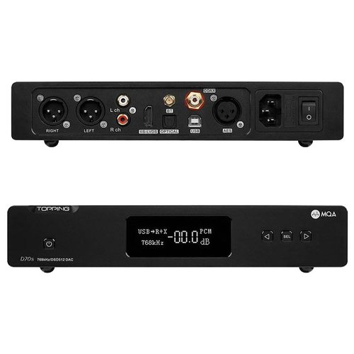 Стационарный усилитель и ЦАП Topping D70s MQA-B