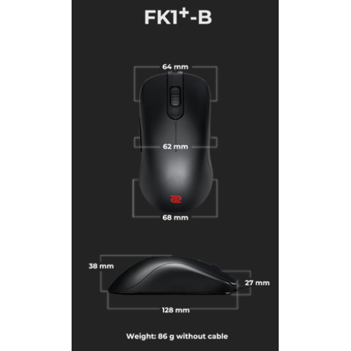 Игровая мышка Zowie FK1+-B (черный)