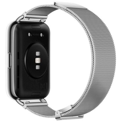 Умные часы (фитнес-браслет) Huawei Watch Fit 2 Classic (серебристый, китайская версия) с миланским ремешком