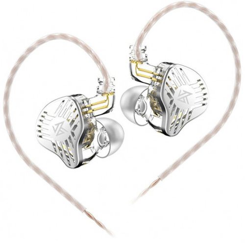 Наушники KZ Acoustics EDS с микрофоном (прозрачные)