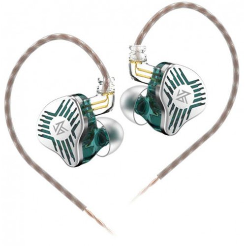 Наушники KZ Acoustics EDS с микрофоном (циан)