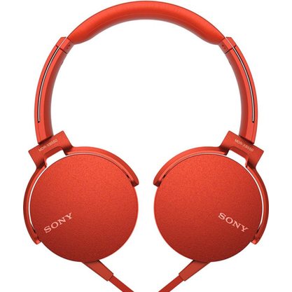 Наушники Sony MDR-XB550AP (красный)