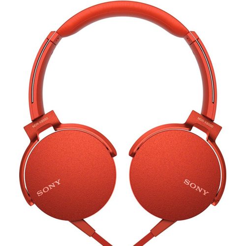 Наушники Sony MDR-XB550AP (красный)