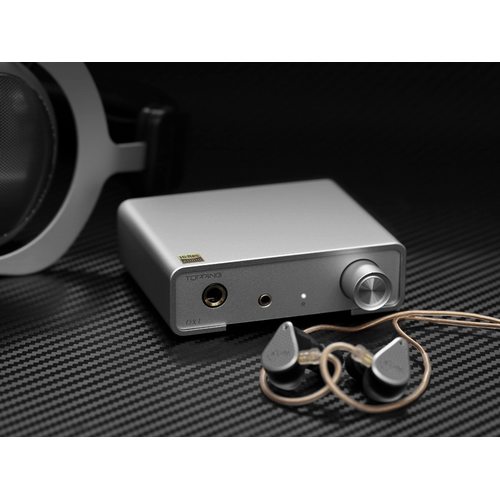 Портативный усилитель и ЦАП Topping DX1 (серебристый)