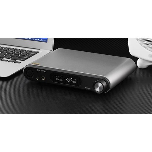 Стационарный усилитель и ЦАП Topping DX7 Pro+ (серебристый)