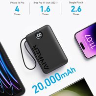 Anker A1647 20000mAh 22.5W with Built-In (черный)