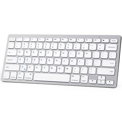 Клавиатура офисная Anker Bluetooth Ultra-Slim Keyboard (серебристый)