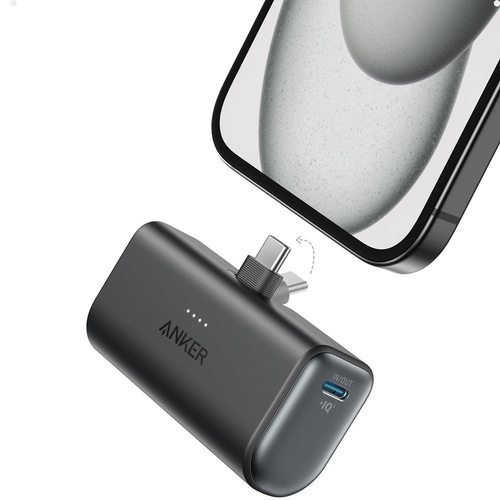 Портативное зарядное устройство (Powerbank) Anker Nano Power Bank 1653 (22.5W, Built-In USB-C Connector) (черный)