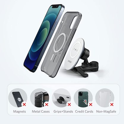 Зарядное устройство Anker PowerWave Magnetic Car Charging Mount (A2931) белый