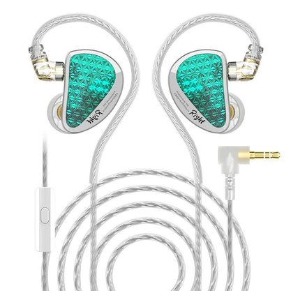 Наушники KZ Acoustics AS16 Pro с микрофоном (циан)