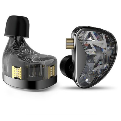 Наушники KZ AS24 (with switches) с микрофоном (серый)