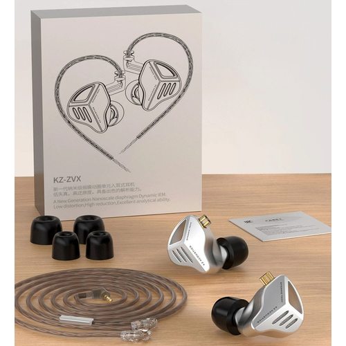 Наушники KZ ZVX без микрофона (черный)