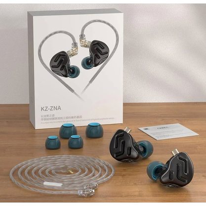 Наушники KZ Acoustics ZNA без микрофона (черный)
