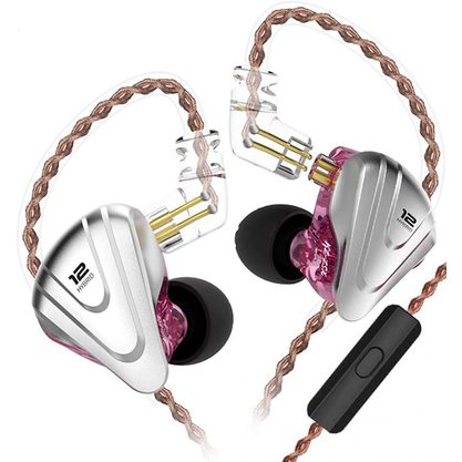 Наушники KZ Acoustics ZSX (с микрофоном) розовый