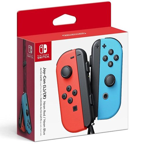 Геймпад (джойстик) Nintendo Joy-Con (неоновый красный/голубой)