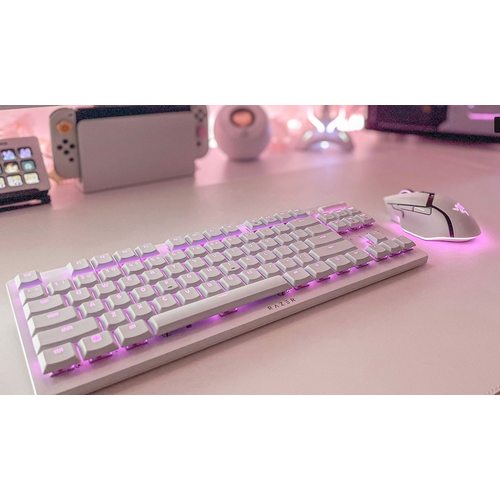 Игровая клавиатура Razer DeathStalker V2 Pro Clicky Optical Purple (белый)