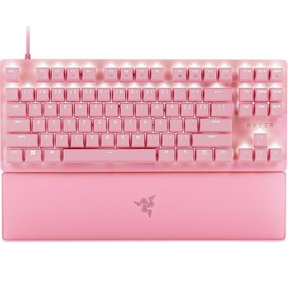 Игровая клавиатура Razer Huntsman V2 TKL Quartz (розовый)