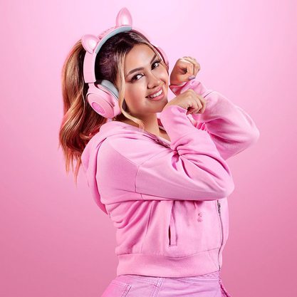 Игровые наушники Razer Kraken Kitty V2 Pro (розовый)
