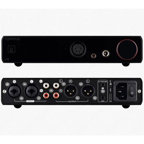 Стационарный усилитель и ЦАП Topping L70 (черный)