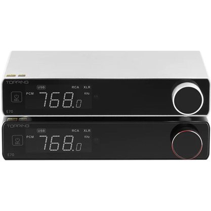 Стационарный усилитель и ЦАП Topping E70 (серебристый)