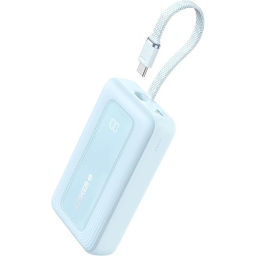 Портативное зарядное устройство (Powerbank) Anker Zolo Powerbank 20K 30W USB-C Cable A1689 (голубой)