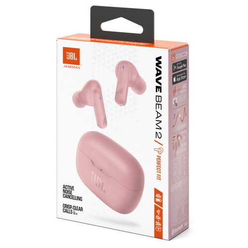 Беспроводные наушники JBL Wave Beam 2 (розовый)