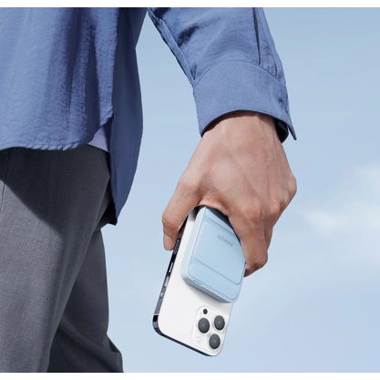 Портативное зарядное устройство (Powerbank) Anker 622 MagGo (A1611) (голубой)