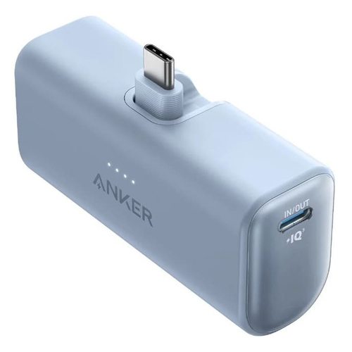 Портативное зарядное устройство (Powerbank) Anker Nano Power Bank 1653 (22.5W, Built-In USB-C Connector) (голубой)