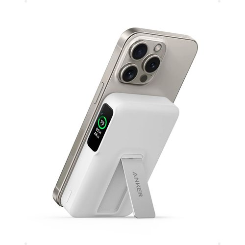 Портативное зарядное устройство (Powerbank) Anker MagGo Power Bank Qi2 (10K) A1654 (белый)