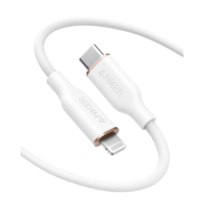 Кабель Anker PowerLine lll Flow USB-C to Lightning (A8663) белый