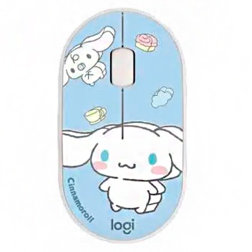 Мышка офисная Logitech Pebble M350 Cinnamoroll (синий)