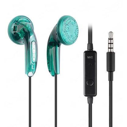 Наушники Nicehck с микрофоном (3.5 mm) (зеленый)