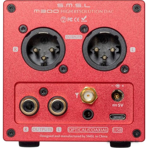 Стационарный усилитель и ЦАП SMSL M300 (красный)