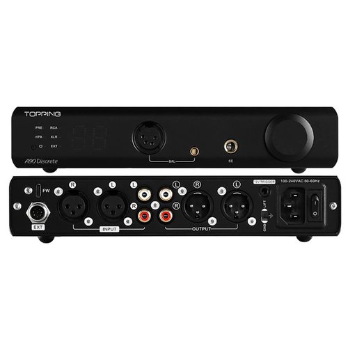 Портативный усилитель и ЦАП Topping A90D (черный)