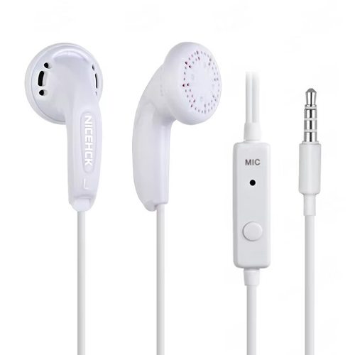 Наушники Nicehck с микрофоном (3.5 mm) (белый)