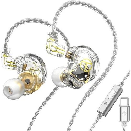 Наушники TRN ST2  с микрофоном (белый) (Type-C)