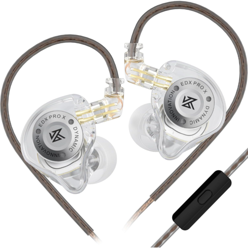 Наушники KZ Acoustics EDX Pro X с микрофоном (прозрачный)