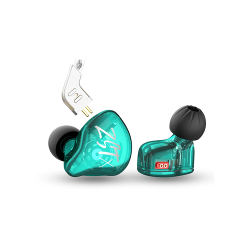 Наушники KZ Acoustics ZST X без микрофона (аквамарин)