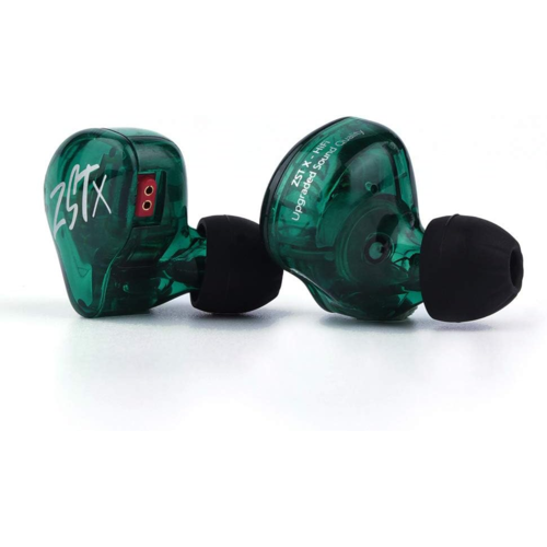 Наушники KZ Acoustics ZST X с микрофоном (аквамарин)