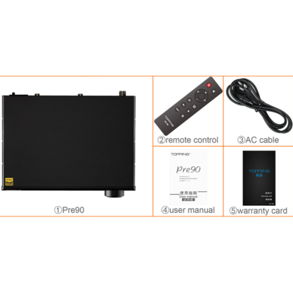 Стационарный усилитель и ЦАП Topping Pre90 (черный)