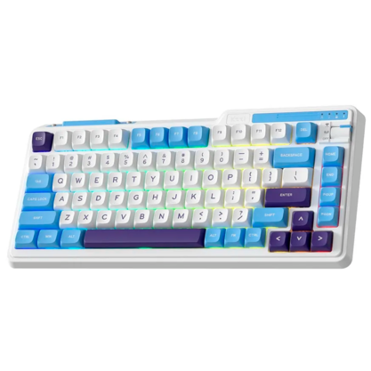 Игровая клавиатура KZZI K75 Lite Blue Sea Rainbow Axis Switch